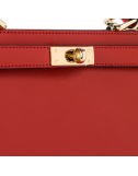 Базова класична шкіряна сумка червоний