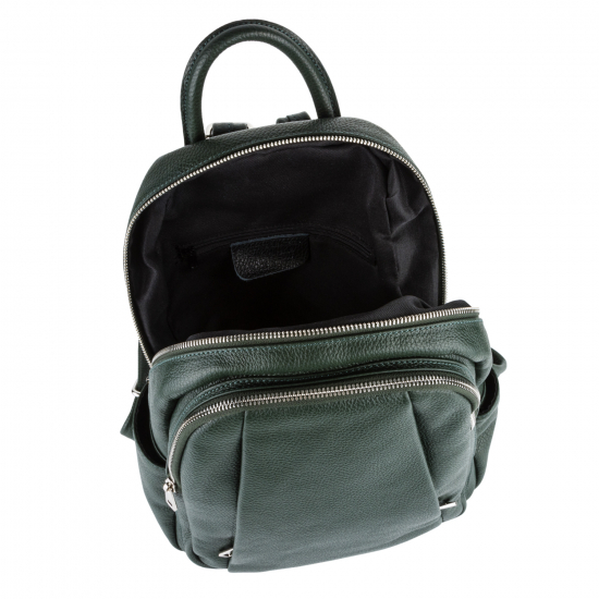 Рюкзак дві вертикальні кишені Зелений темний