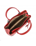 Базова класична сумка з китицею шкіряна червоний